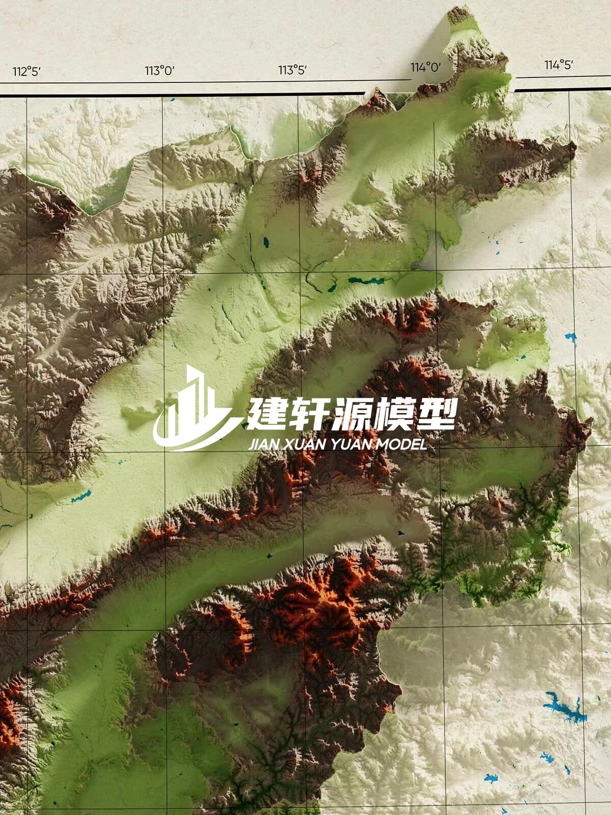 沙坡头地形模型制作